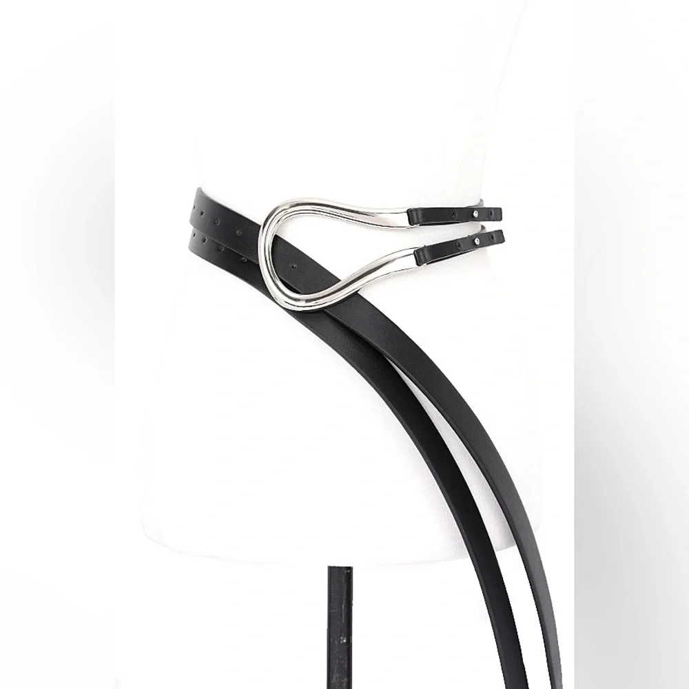 Vegan Leather Waist Statement Belt